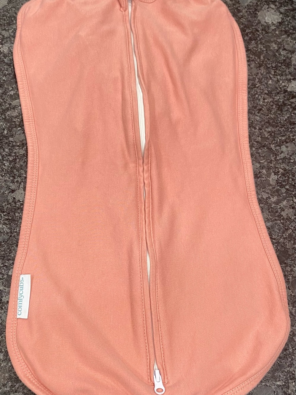 Coral Comfy Cubs Baby Zip Swaddle sleep Sack 0-3 months 7-14 lbs